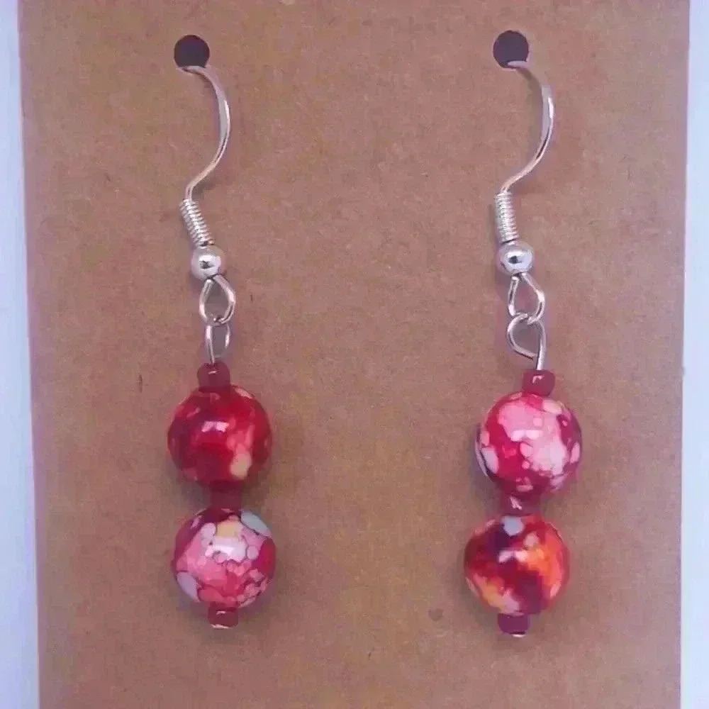 925 handmade beaded earrings